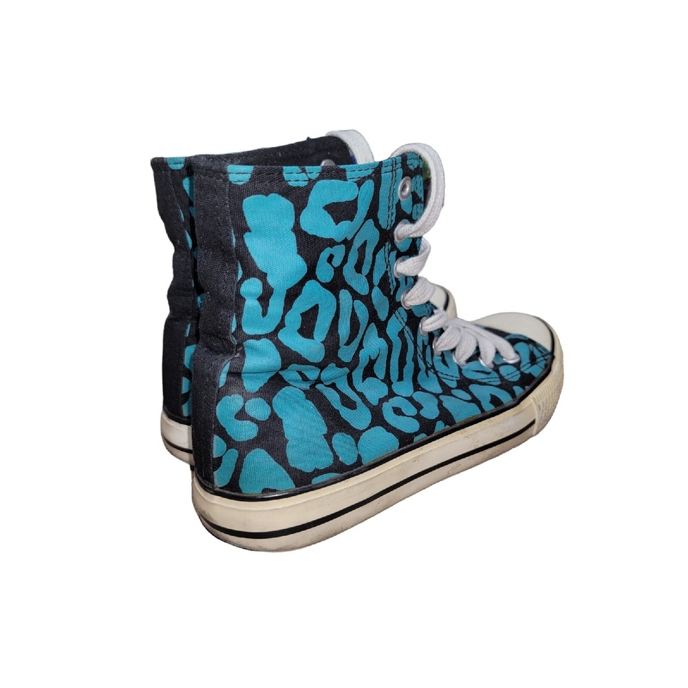 F24 Women's Blue/Black High Top Casual Sneakers Size 8 M - Picture 4 of 12